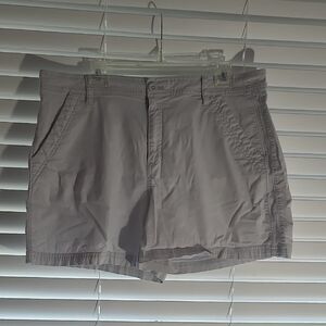 Women's Light Gray Casual Shorts Size 14